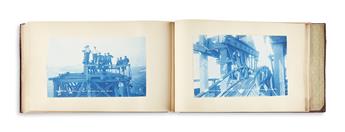 (NEW YORK CITY.) Bascome, W. Radford; compiler. Albums documenting the construction of Williamsburg Bridge.